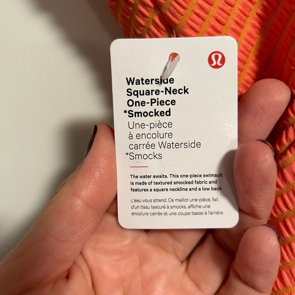 Lululemon Waterside Square-Neck One-Piece Swimsuit *Smocked - Picture 5 of 8